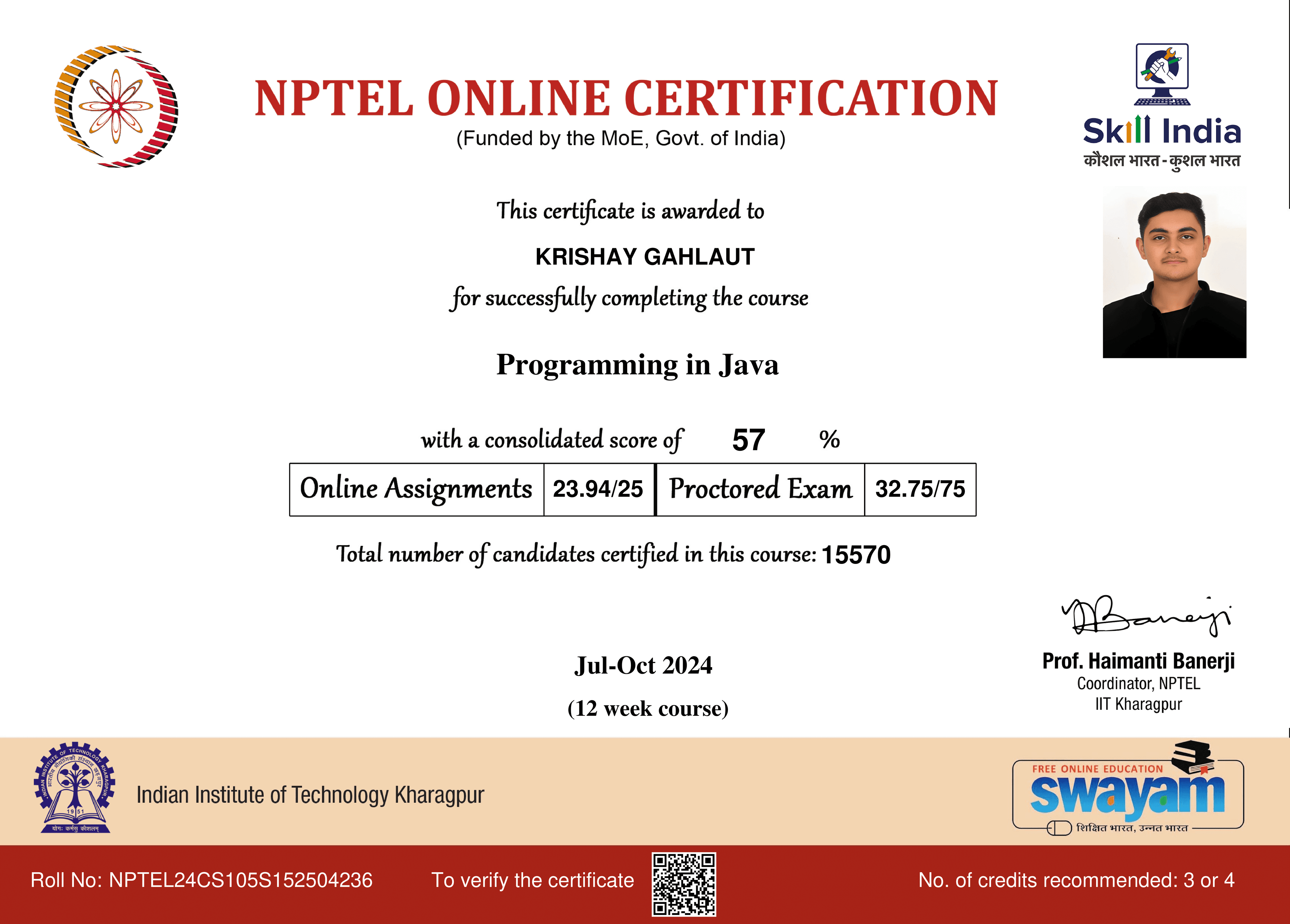 Programming in Java – NPTEL